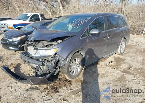 2015 Honda Odyssey Ex z USA, uszkodzony, nr VIN 5FNRL5H44FB068881
